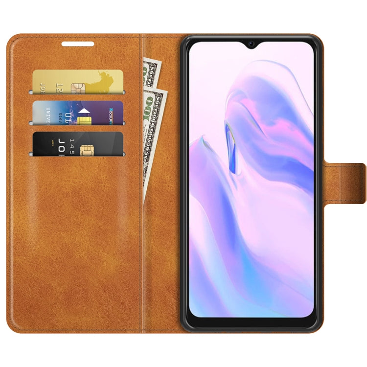 For Blackview A70 Retro Calf Pattern Buckle Horizontal Flip Leather Case with Holder & Card Slots & Wallet(Yellow)