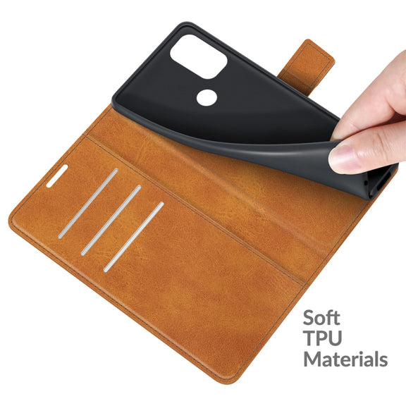 For Blackview A70 Retro Calf Pattern Buckle Horizontal Flip Leather Case with Holder & Card Slots & Wallet(Yellow)