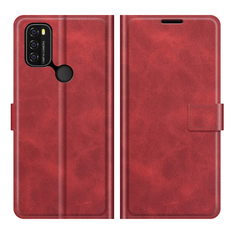 For Blackview A70 Retro Calf Pattern Buckle Horizontal Flip Leather Case with Holder & Card Slots & Wallet(Red)
