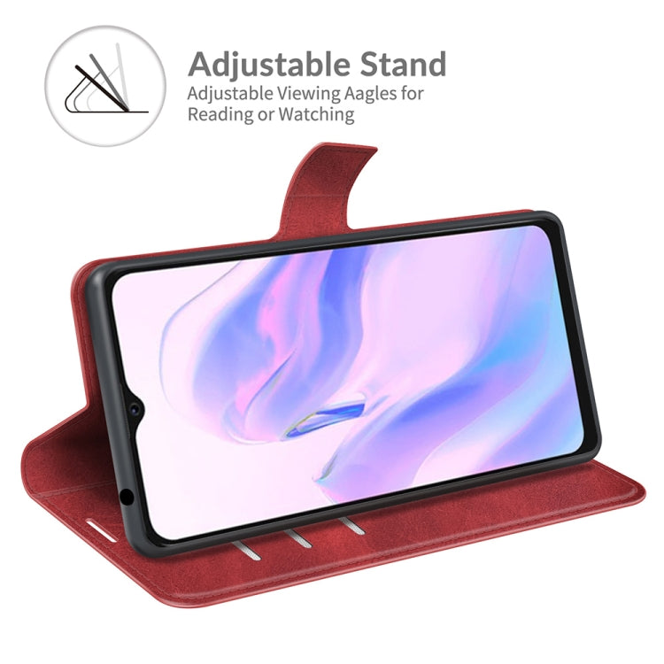 For Blackview A70 Retro Calf Pattern Buckle Horizontal Flip Leather Case with Holder & Card Slots & Wallet(Red)