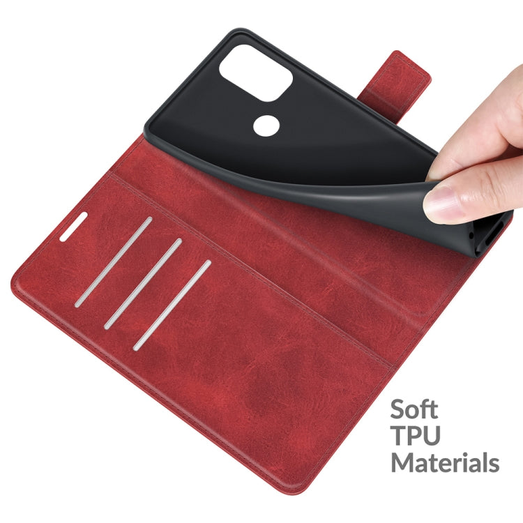 For Blackview A70 Retro Calf Pattern Buckle Horizontal Flip Leather Case with Holder & Card Slots & Wallet(Red)