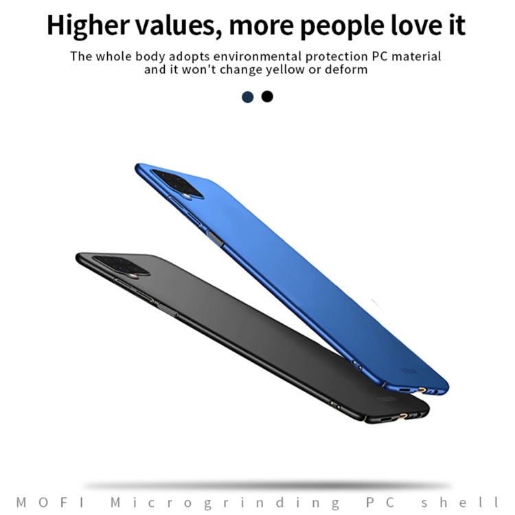 For Samsung Galaxy M12/A12 MOFI Frosted PC Ultra-thin Hard Case(Black)