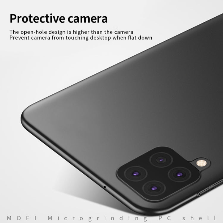 For Samsung Galaxy M12/A12 MOFI Frosted PC Ultra-thin Hard Case(Black)