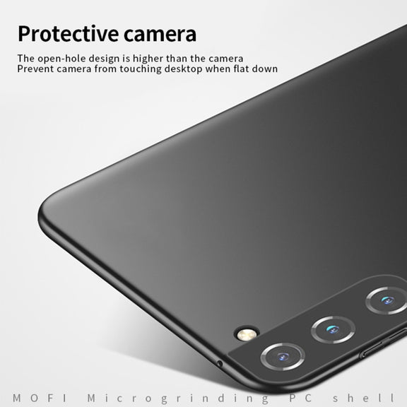 For Samsung Galaxy S21 FE MOFI Frosted PC Ultra-thin Hard Case(Blue)
