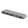 WS-15 6 in 1 Type-C to HDMI + USB 3.0 x 2 + SD + TF + PD HUB Converter - USB HUB by PMC TechLife | Online Shopping South Africa | PMC TechLife | Buy Now Pay Later Mobicred