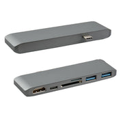 WS-15 6 in 1 Type-C to HDMI + USB 3.0 x 2 + SD + TF + PD HUB Converter