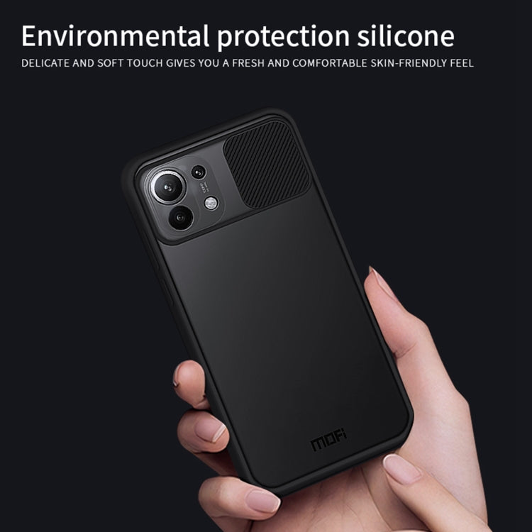 For Xiaomi Mi 11 MOFI Xing Dun Series Translucent Frosted PC + TPU Privacy Anti-glare Shockproof All-inclusive Protective Case(Black)