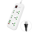 T17 3000W High-power 24-hour Smart Timing Socket QC3.0 USB Fast Charging Power Strip Socket , Cable Length: 2m, US Plug(White) - Extension Socket by PMC TechLife | Online Shopping South Africa | PMC TechLife | Buy Now Pay Later Mobicred