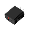 TE-PD01 PD 20W + QC3.0 USB Dual Ports Quick Charger with Indicator Light, US Plug(Black) - USB Charger by PMC TechLife | Online Shopping South Africa | PMC TechLife | Buy Now Pay Later Mobicred