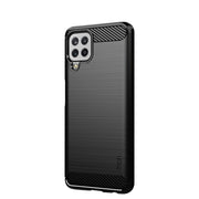 For Samsung Galaxy A22 4G MOFI Gentleness Series Brushed Texture Carbon Fiber Soft TPU Case(Black)