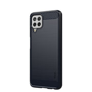 For Samsung Galaxy A22 4G MOFI Gentleness Series Brushed Texture Carbon Fiber Soft TPU Case(Blue)