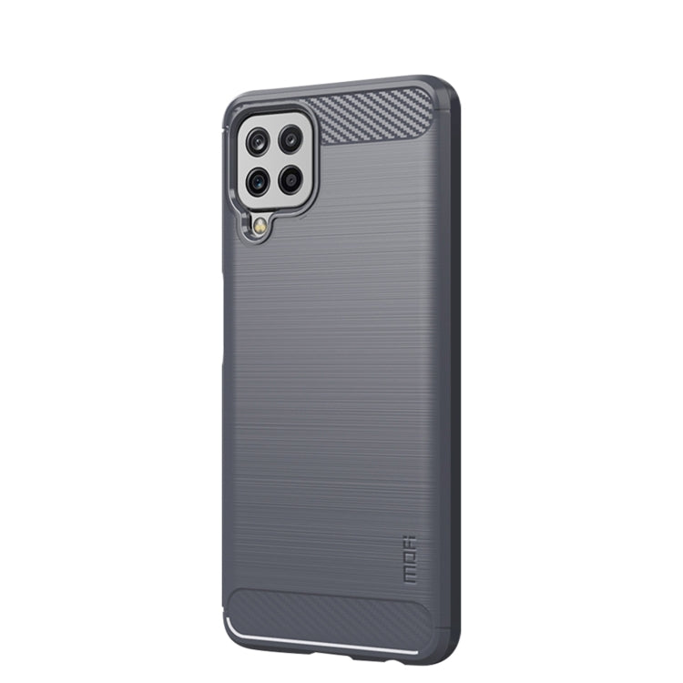 For Samsung Galaxy A22 4G MOFI Gentleness Series Brushed Texture Carbon Fiber Soft TPU Case(Gray)