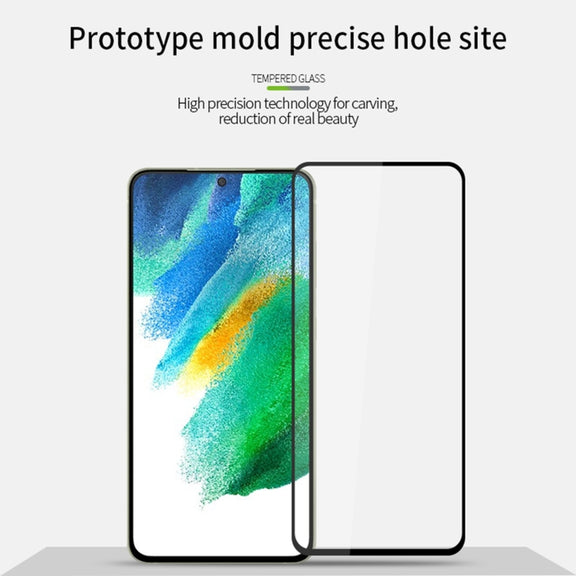 For Samsung Galaxy S21 FE MOFI 9H 2.5D Full Screen Tempered Glass Film(Black)