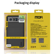For Google Pixel 6 Pro MOFI Gentleness Series Brushed Texture Carbon Fiber Soft TPU Case(Black)