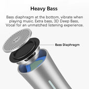 EWA A115 Portable Metal Bluetooth Speaker 105H Power Hifi Stereo Outdoor Subwoofer(Gray)