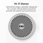 EWA A115 Portable Metal Bluetooth Speaker 105H Power Hifi Stereo Outdoor Subwoofer(Gray)