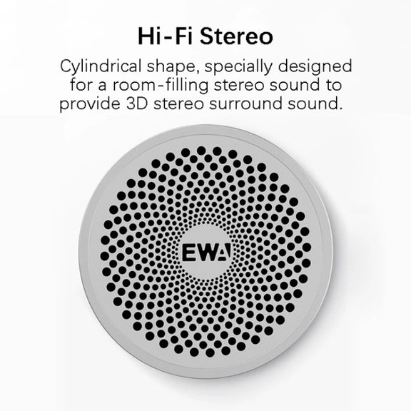 EWA A115 Portable Metal Bluetooth Speaker 105H Power Hifi Stereo Outdoor Subwoofer(Gray)