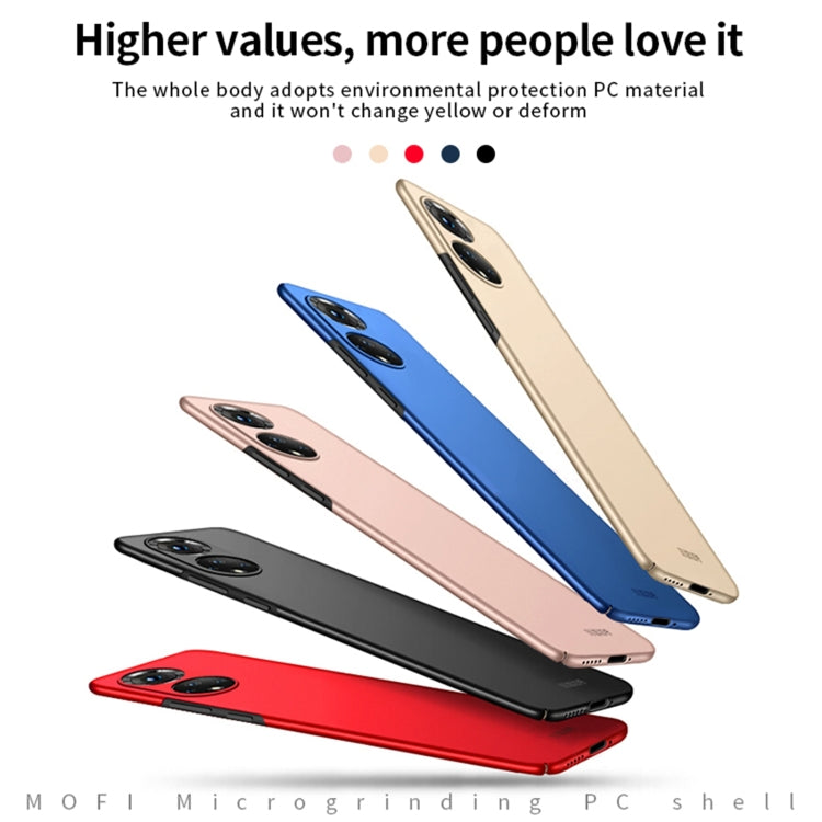 For Honor 50 MOFI Frosted PC Ultra-thin Hard Case(Gold)