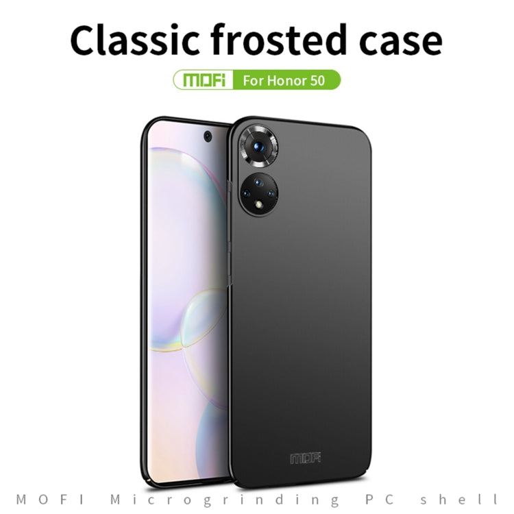 For Honor 50 MOFI Frosted PC Ultra-thin Hard Case(Red)