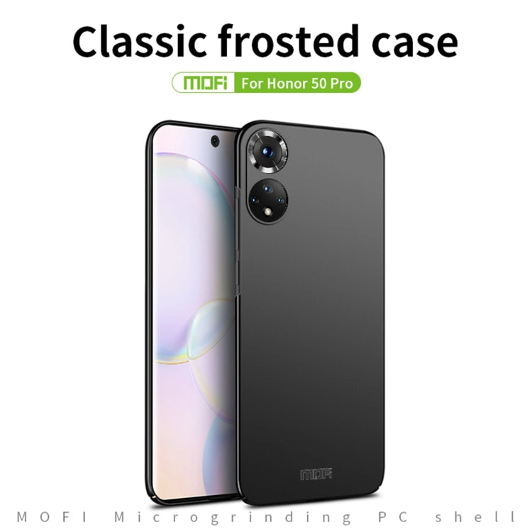For Honor 50 Pro MOFI Frosted PC Ultra-thin Hard Case(Red)