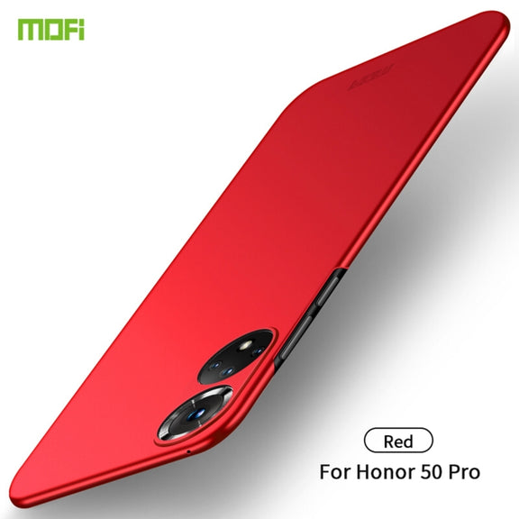 For Honor 50 Pro MOFI Frosted PC Ultra-thin Hard Case(Red)
