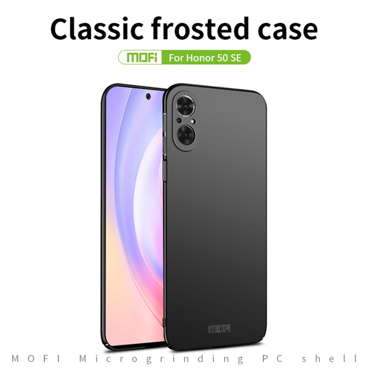 For Honor 50 SE MOFI Frosted PC Ultra-thin Hard Case(Black)