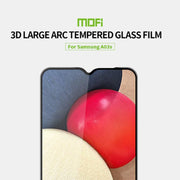 For Samsung Galaxy A03s 164mm MOFI 9H 3D Explosion-proof Curved Screen Tempered Glass Film(Black)