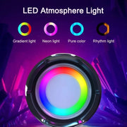 T&G TG192 LED Flashing Light Portable Wireless Bass 3D Stereo Bluetooth Speaker, Support FM / TF Card / USB(Green)