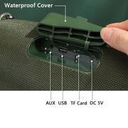 T&G TG187 Portable Water-resistant Wireless Bass Surround Bluetooth Speaker with Shoulder Strap, Support FM / TF  Card(Red)