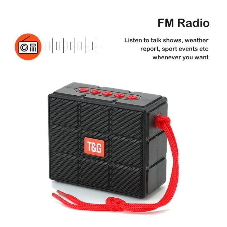 T&G TG311 LED Flashlight Portable Bluetooth Speaker, Support TF Card / FM / 3.5mm AUX / U Disk(Blue)