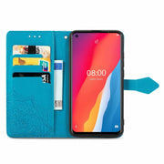For Ulefone Note 11 Plus Mandala Flower Embossed Horizontal Flip Leather Case with Bracket / Card Slot / Wallet / Lanyard(Blue)