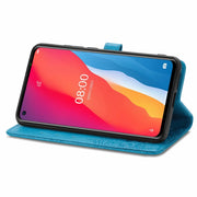For Ulefone Note 11 Plus Mandala Flower Embossed Horizontal Flip Leather Case with Bracket / Card Slot / Wallet / Lanyard(Blue)
