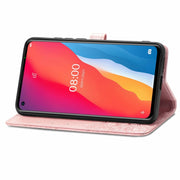 For Ulefone Note 11 Plus Mandala Flower Embossed Horizontal Flip Leather Case with Bracket / Card Slot / Wallet / Lanyard(Rose Gold)