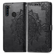 For Blackview A80 Pro Mandala Flower Embossed Horizontal Flip Leather Case with Holder & Three Card Slots & Wallet & Lanyard(Black)