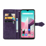 For Blackview A80 Pro Mandala Flower Embossed Horizontal Flip Leather Case with Holder & Three Card Slots & Wallet & Lanyard(Purple)