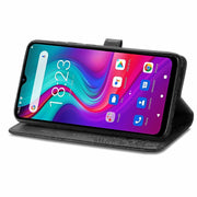 For Doogee X96 Pro Mandala Flower Embossed Horizontal Flip Leather Case with Holder & Three Card Slots & Wallet & Lanyard(Black)