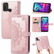 For Doogee X96 Pro Mandala Flower Embossed Horizontal Flip Leather Case with Holder & Three Card Slots & Wallet & Lanyard(Rose Gold) - More Brand by PMC TechLife | Online Shopping South Africa | PMC TechLife | Buy Now Pay Later Mobicred