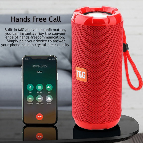 T&G TG621 Portable Water-resistant 3D Stereo Wireless Speaker, Support FM Radio / TWS / TF Card(Blue)