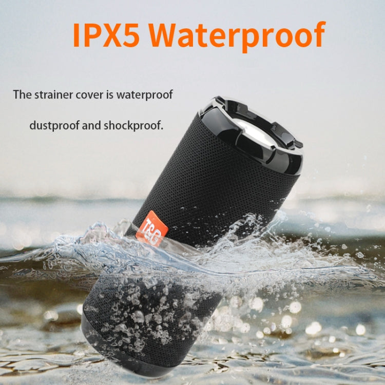 T&G TG621 Portable Water-resistant 3D Stereo Wireless Speaker, Support FM Radio / TWS / TF Card(Gray)
