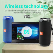 T&G TG621 Portable Water-resistant 3D Stereo Wireless Speaker, Support FM Radio / TWS / TF Card(Blue)