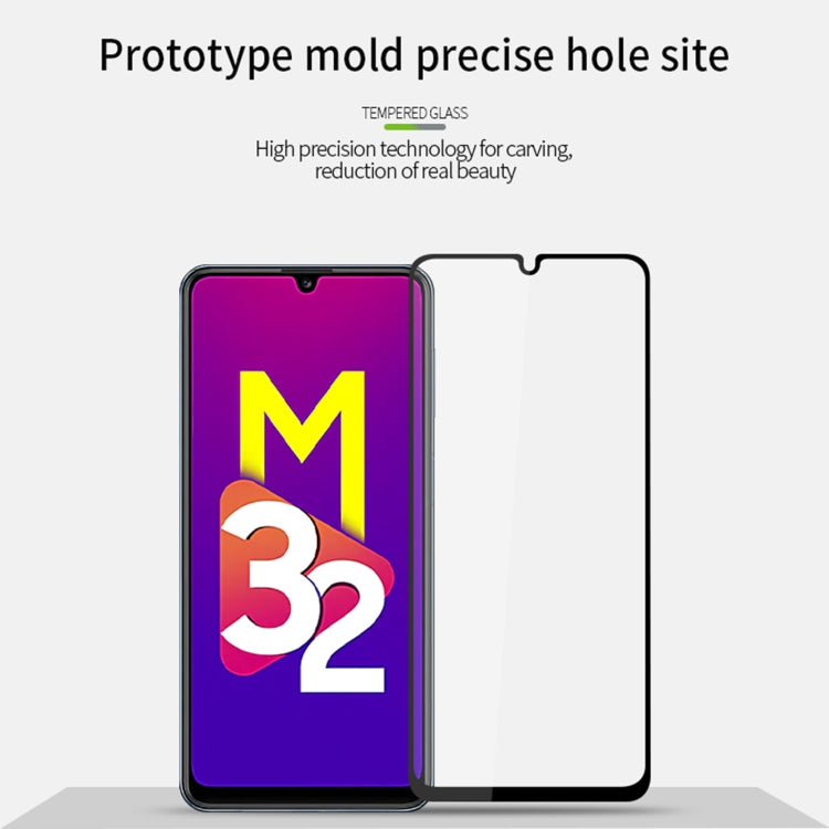 For Samsung Galaxy M32 MOFI 9H 2.5D Full Screen Tempered Glass Film(Black)