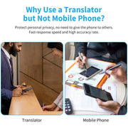 G6 Portable Instant Real Time Voice Translator Multi Language Voice Personal Travel Assistant Translator(Gray)