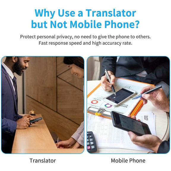 G6 Portable Instant Real Time Voice Translator Multi Language Voice Personal Travel Assistant Translator(Gray)