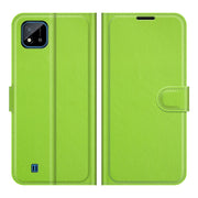 For OPPO Realme C11 2021 Litchi Texture Horizontal Flip Protective Case with Holder & Card Slots & Wallet(Green)