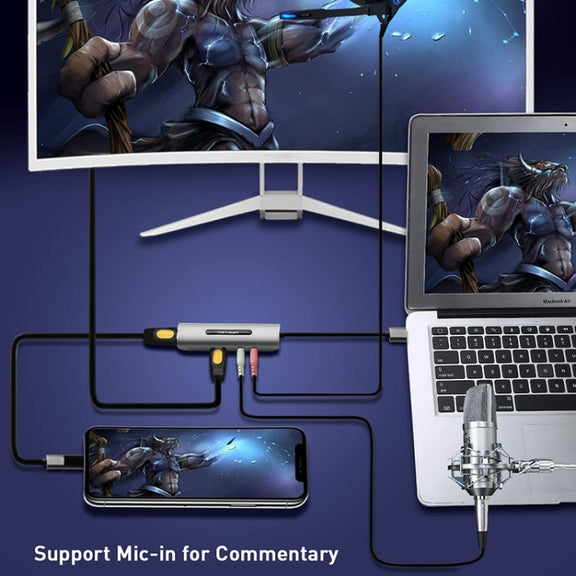 Z39 HDMI / F + Microphone HDMI / F + Audio + USB 4K Capture Card, Support Windows Android Linux and MacOS Etc