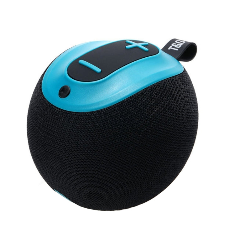 T&G TG623 TWS Portable Wireless Speaker Outdoor Water-resistant Subwoofer 3D Stereo Support FM / TF Card(Blue)