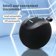 T&G TG623 TWS Portable Wireless Speaker Outdoor Water-resistant Subwoofer 3D Stereo Support FM / TF Card(Black)