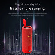 T&G TG619 Portable Bluetooth Wireless Speaker Water-resistant Outdoor Bass Subwoofer Support AUX TF USB(Blue)