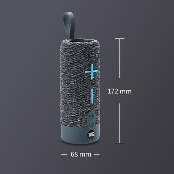 T&G TG619 Portable Bluetooth Wireless Speaker Water-resistant Outdoor Bass Subwoofer Support AUX TF USB(Blue)