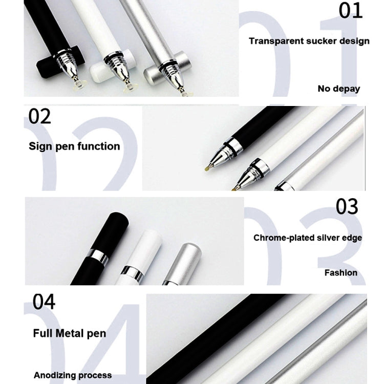 AT-26 2 in 1 Mobile Phone Touch Screen Capacitive Pen Writing Pen with 1 Pen Tip(Blue)